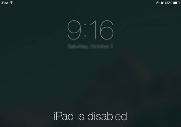 iPad is disabled masuk recovery dfu